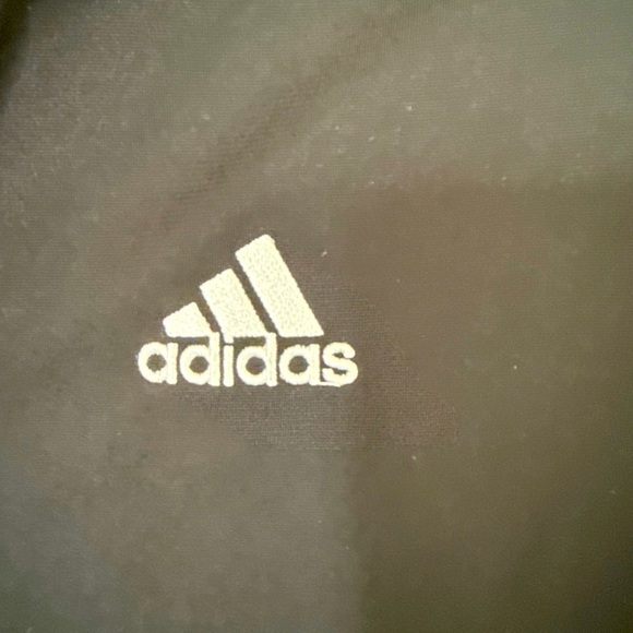 Adidas Men's Black Windbreaker with White Stripes - Picture 3 of 6